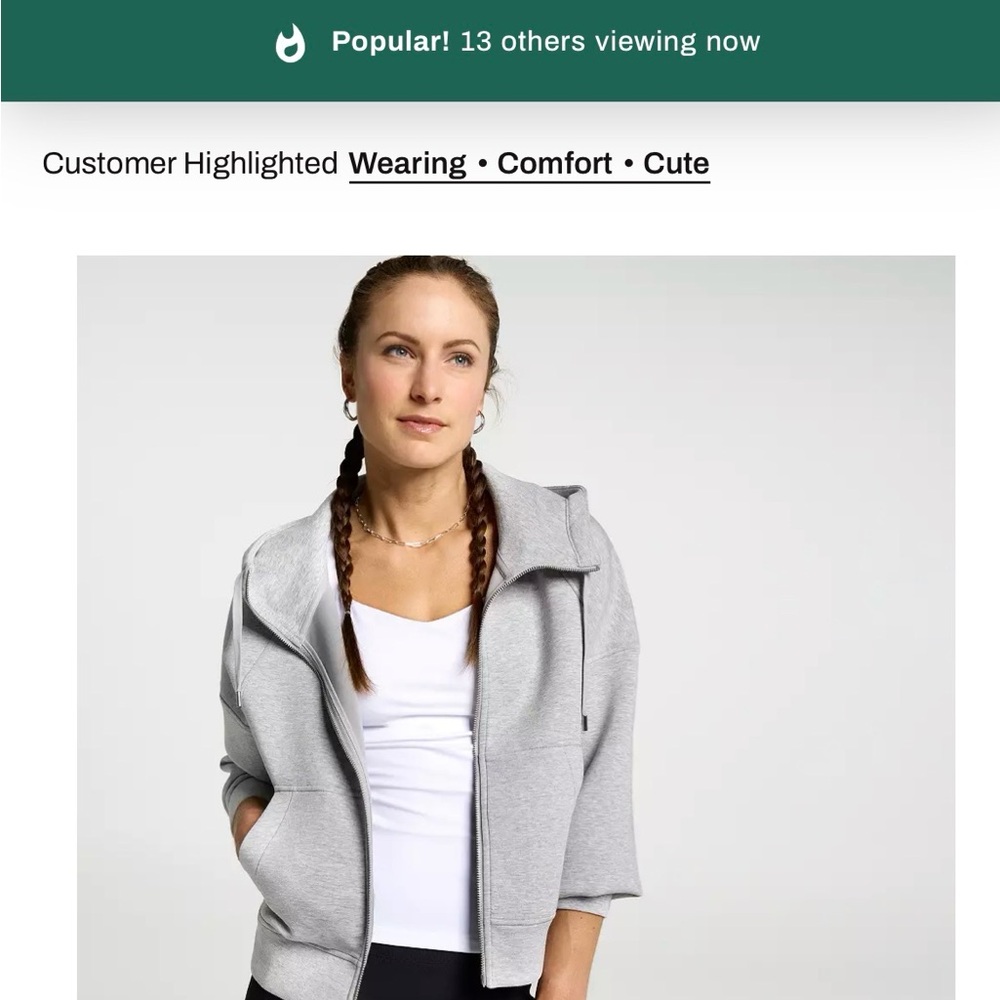 CALIA by Carrie Underwood Gray Hoodie